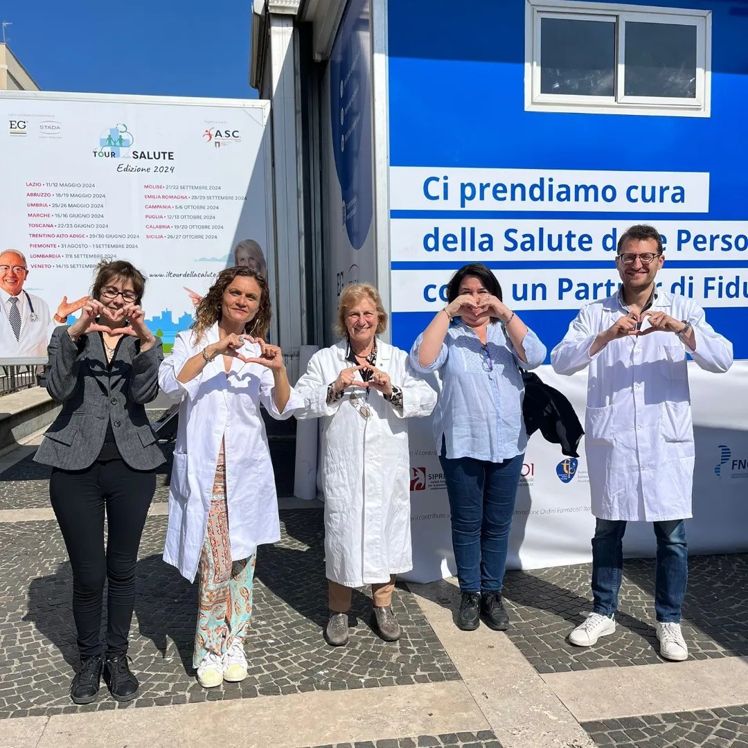 IL TOUR DELLA SALUTE FA TAPPA A PESCARA: 18 E 19 MAGGIO IN PIAZZA SALOTTO