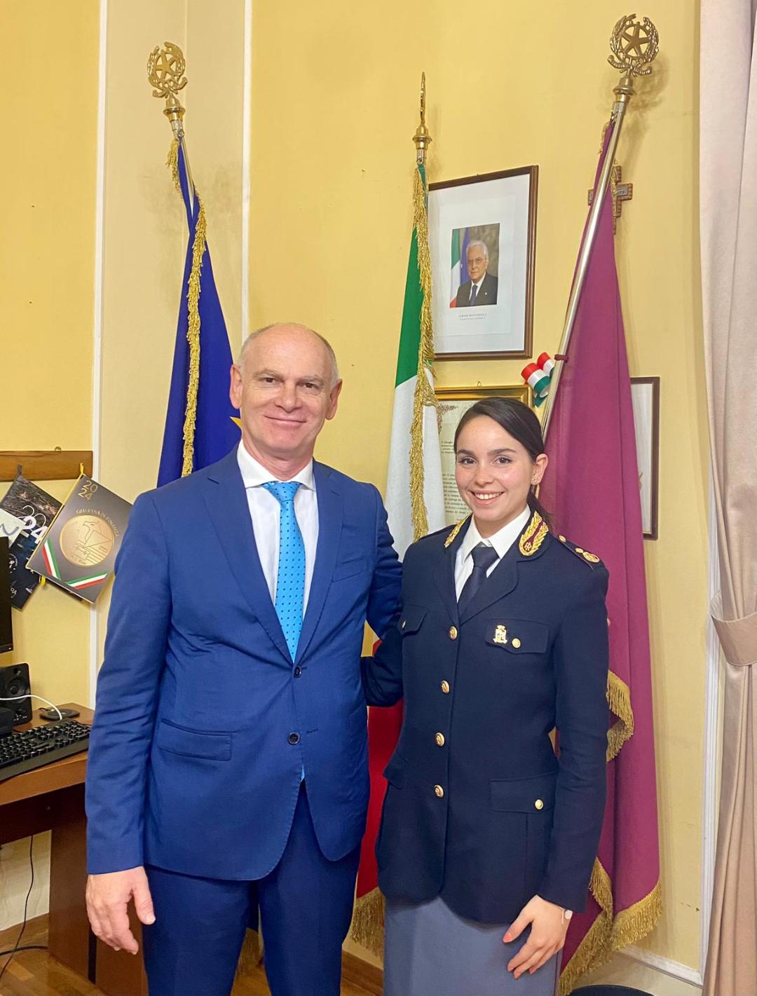 CHIETI: VERZELLA NUOVA DIRIGENTE DELL’UFFICIO PREVENZIONE GENERALE E SOCCORSO DELLA QUESTURA