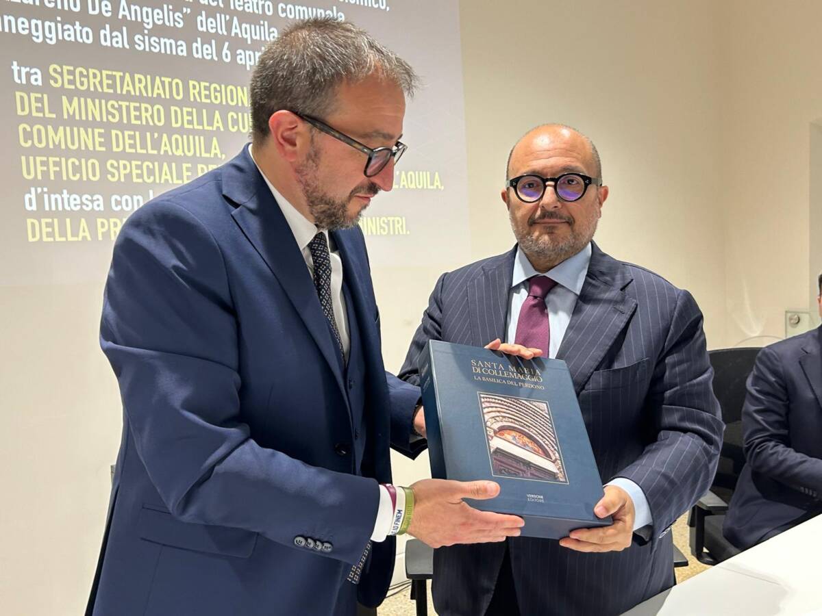 L’AQUILA: SANGIULIANO, “CITTA’ CON GRANDI VALORI, CAPITALE CULTURA CORONAMENTO LUNGO PERCORSO”