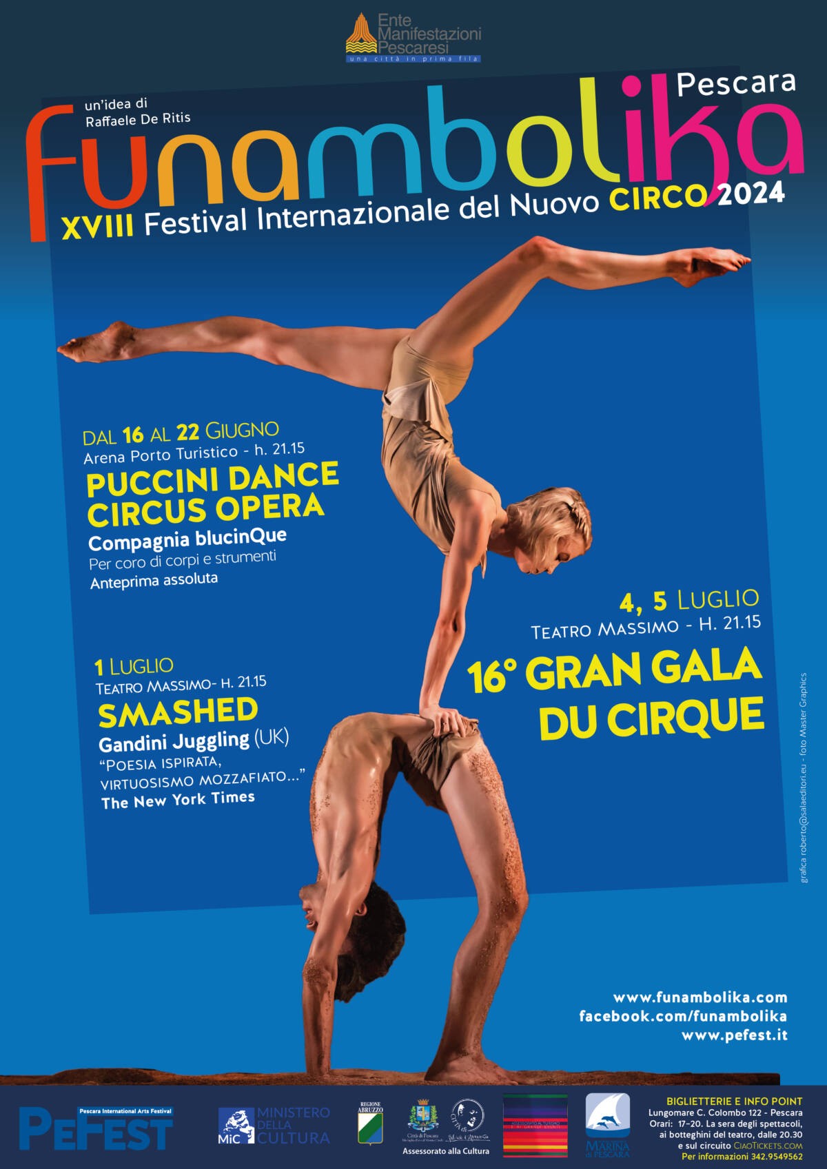 FUNAMBOLIKA PESCARA: GRAN FINALE CON IL XVI GRAN GALA DU CIRQUE