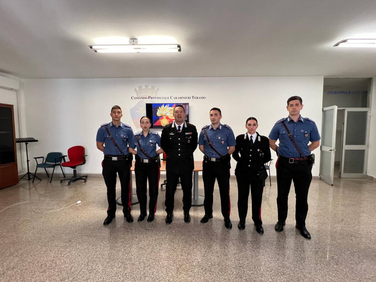 ASSEGNATI CINQUE MARESCIALLI  PER OPERARE NELLE STAZIONI COSTIERE DEI CARABINIERI NEL TERAMANO