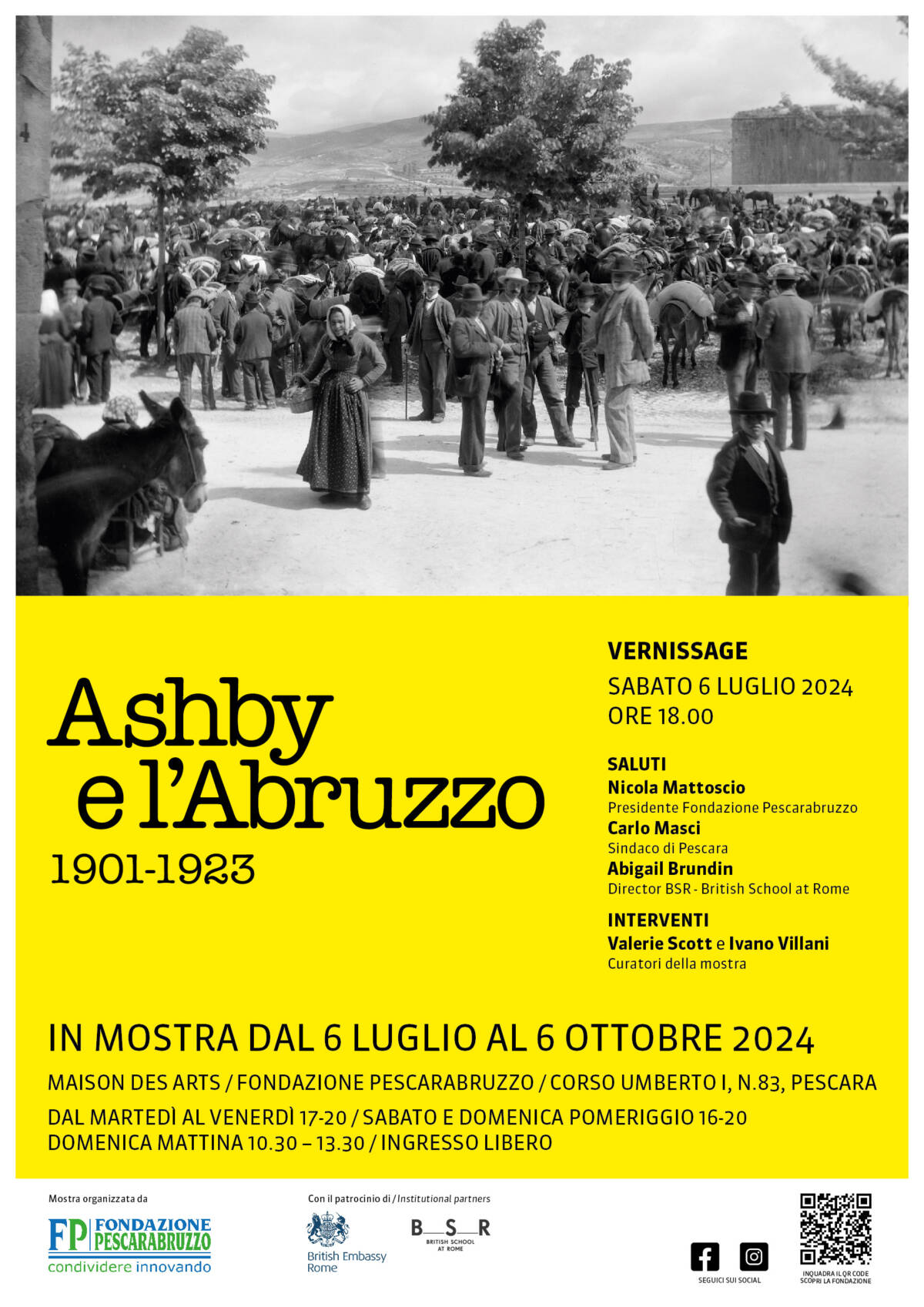 PESCARA: IL 6 LUGLIO INAUGURAZIONE DELLA MOSTRA “ASHBY E L’ABRUZZO 1901-1923”
