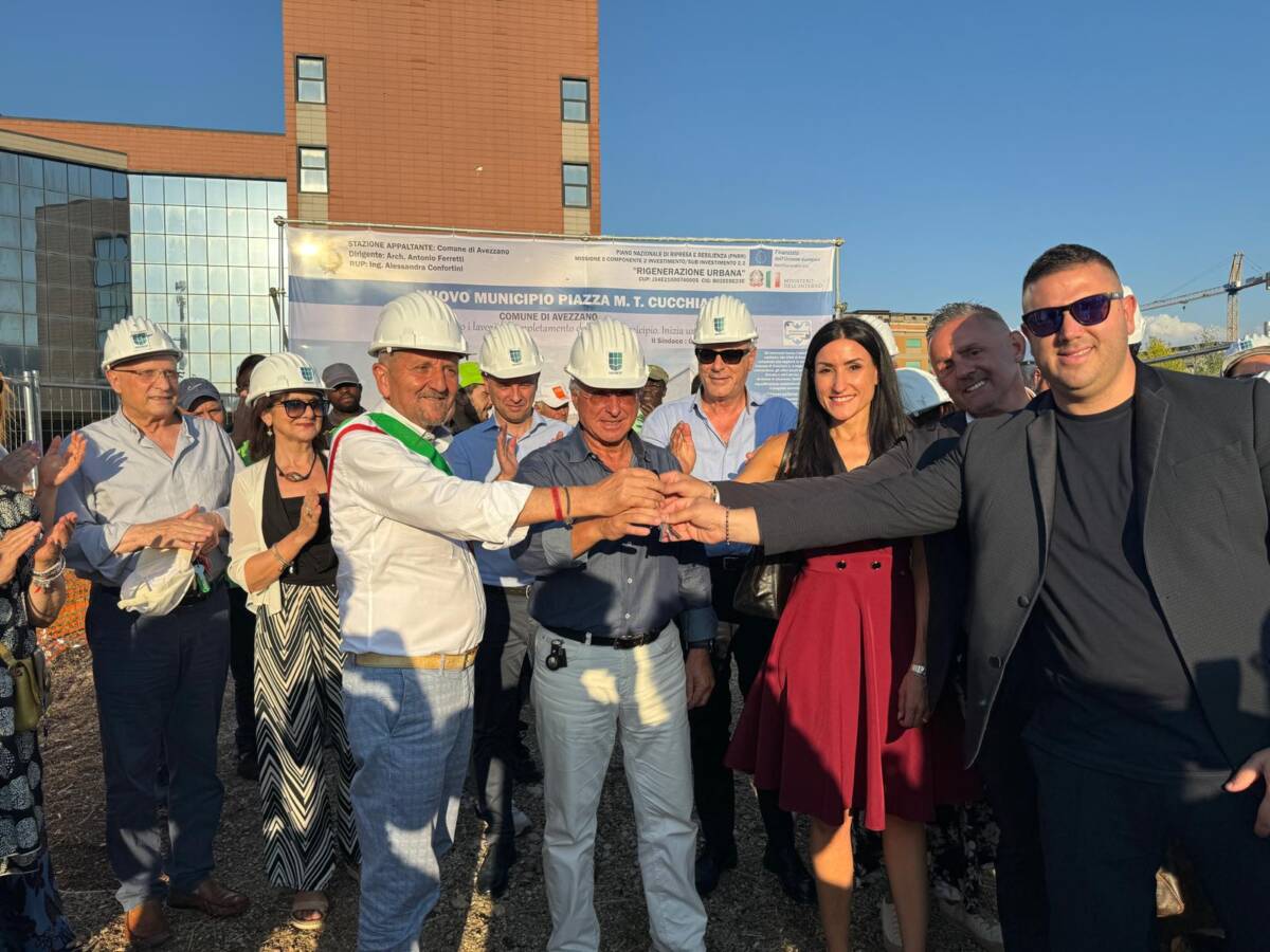 LAVORI PUBBLICI AD AVEZZANO: AL VIA IL COMPLETAMENTO DEL NUOVO MUNICIPIO A SEI PIANI