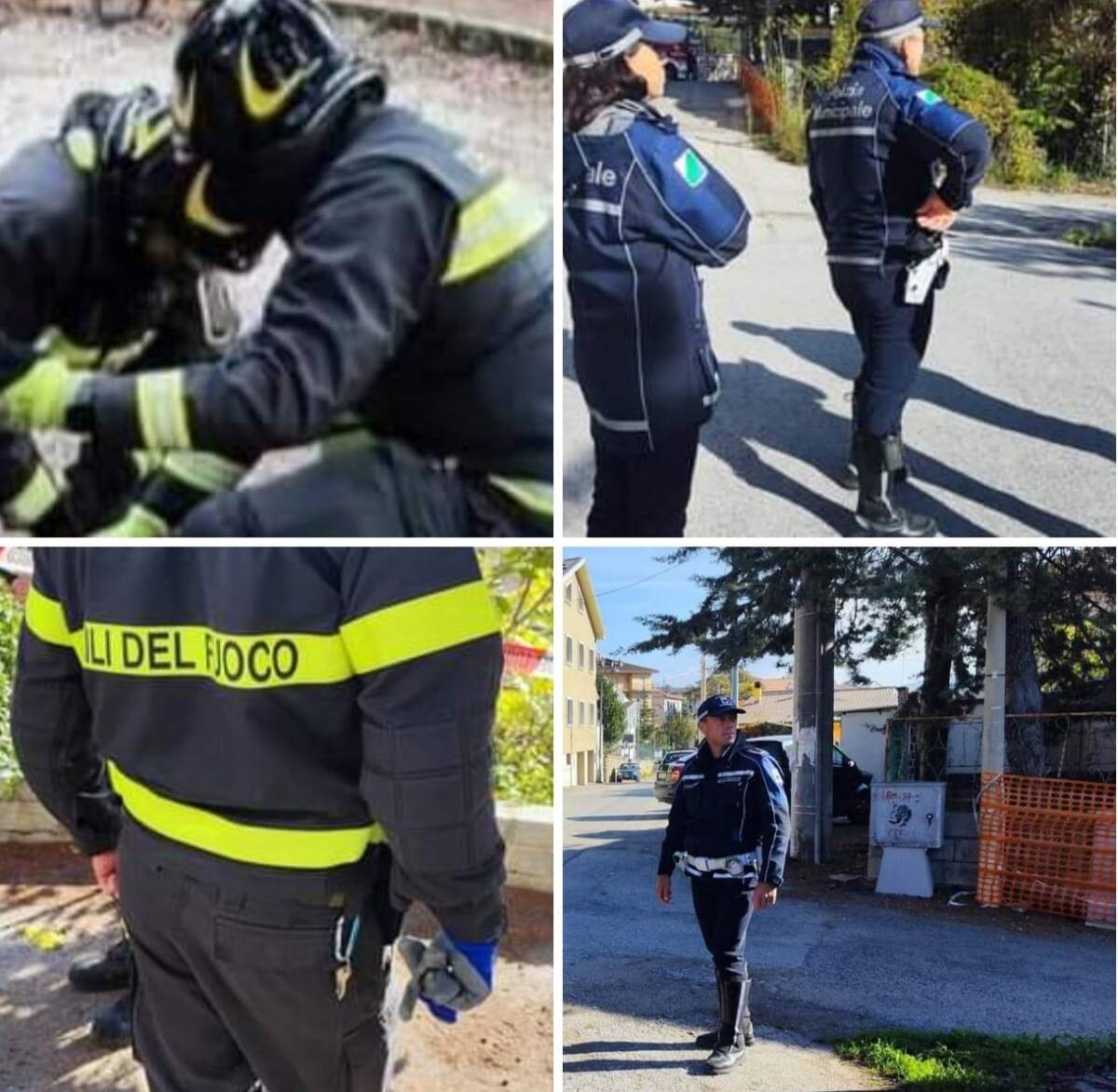 L’AQUILA: CADONO CALCINACCI DA UNA CASA POPOLARE. SUL POSTO VIGILI E POLIZIA LOCALE
