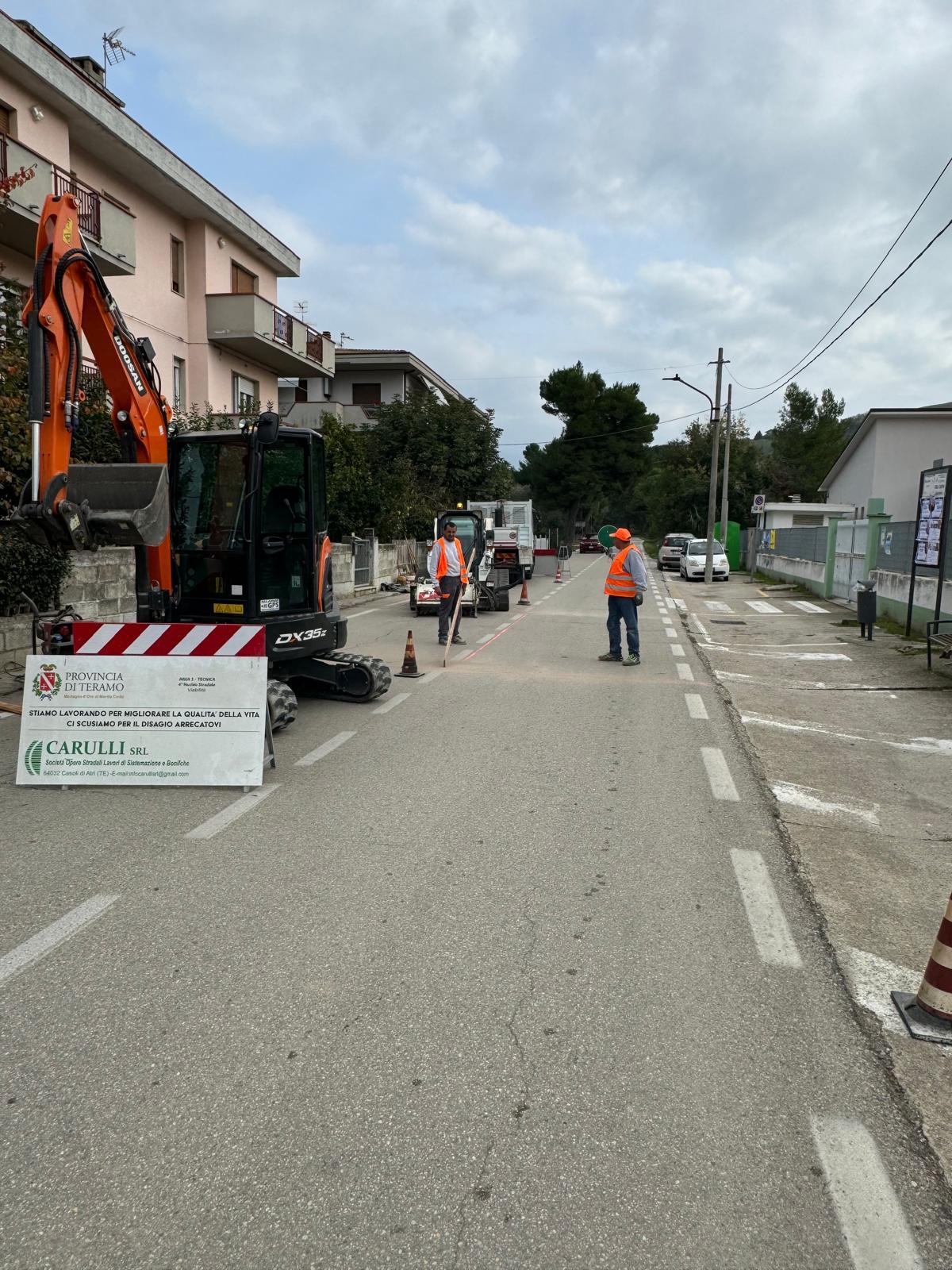 PINETO: AL VIA I LAVORI PER UN ATTRAVERSAMENTO PEDONALE NELLA FRAZIONE DI TORRE SAN ROCCO