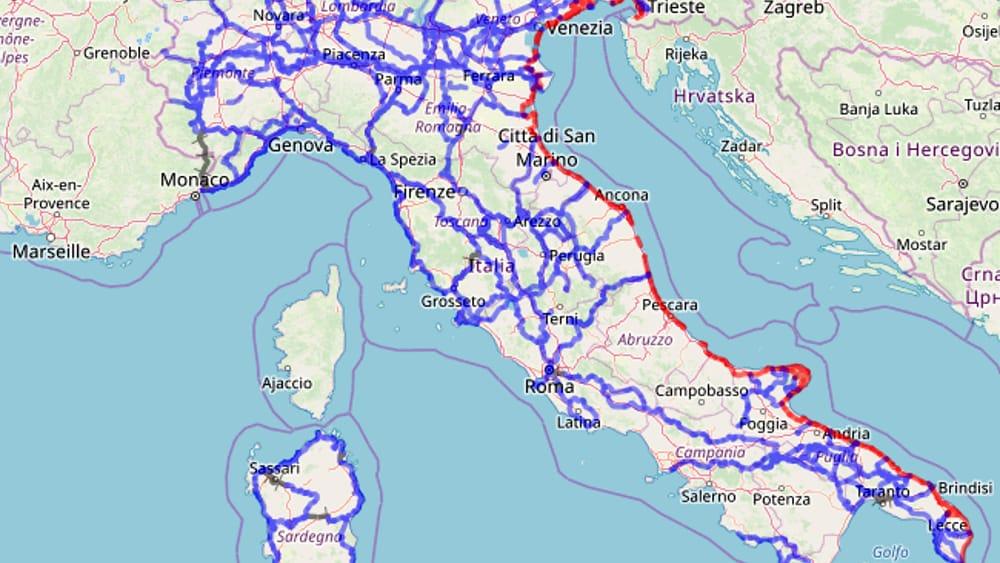 CICLOVIA ADRIATICA: 24 MILIONI DA MINISTERO, IN ABRUZZO COMPLETAMENTO E MIGLIORIE PER 43 CHILOMETRI