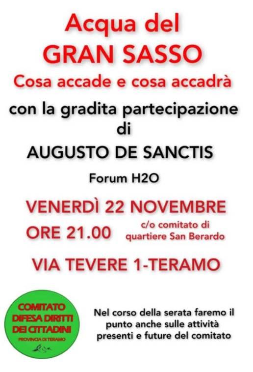 ACQUA GRAN SASSO: INCONTRO A TERAMO, “QUESTIONE SEMPRE PIU’ PRESSANTE MA DIMINUISCE TRASPARENZA”