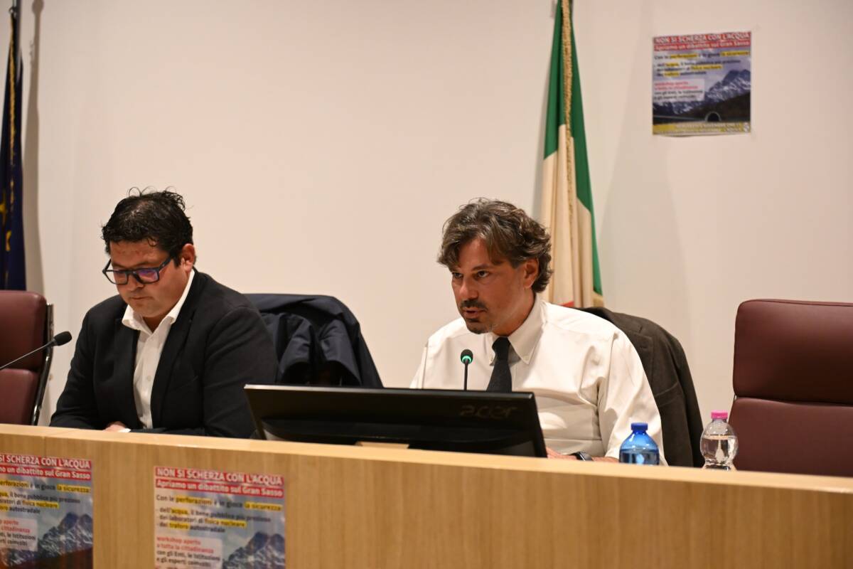 WORKSHOP ACQUA GRAN SASSO: PIETRUCCI E MARIANI, “IMPORTANTE CONFRONTO, GRAVE ASSENZA MARSILIO”