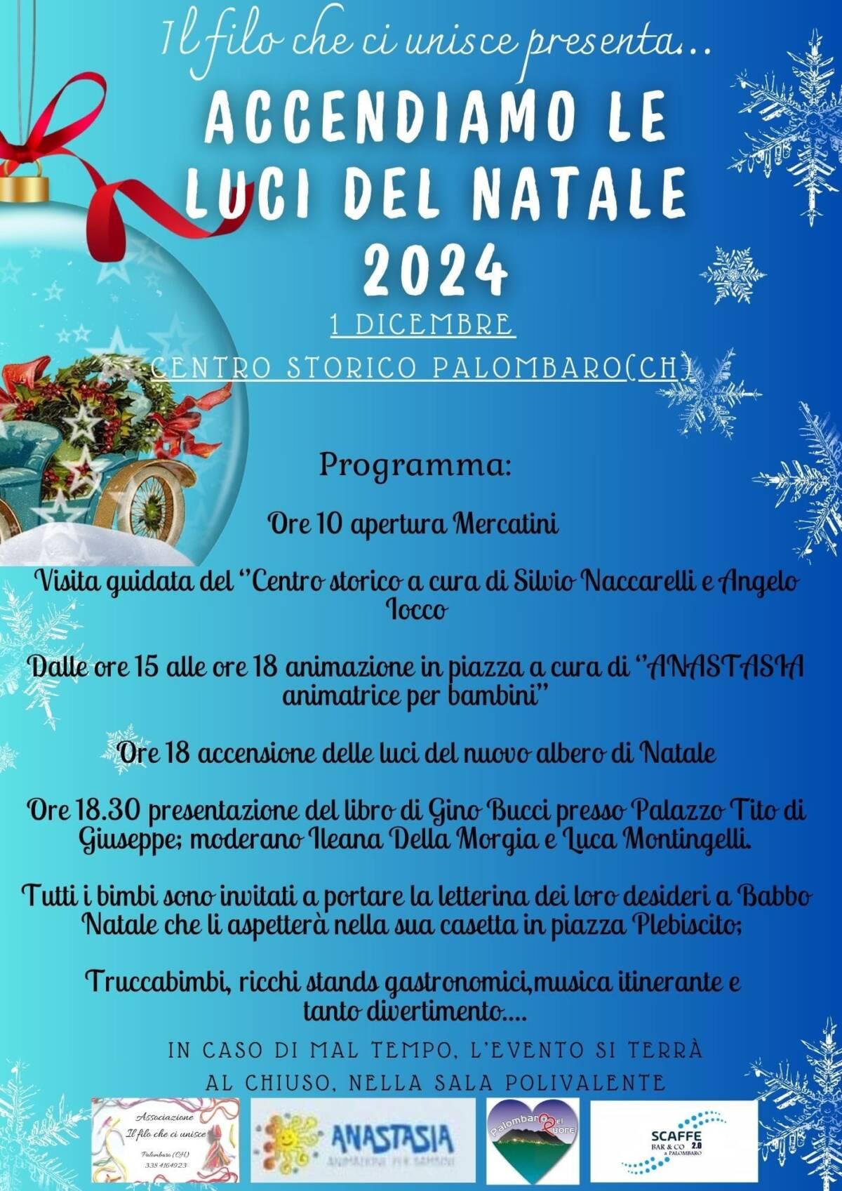 MERCATINI DI NATALE A PALOMBARO: IL PROGRAMMA