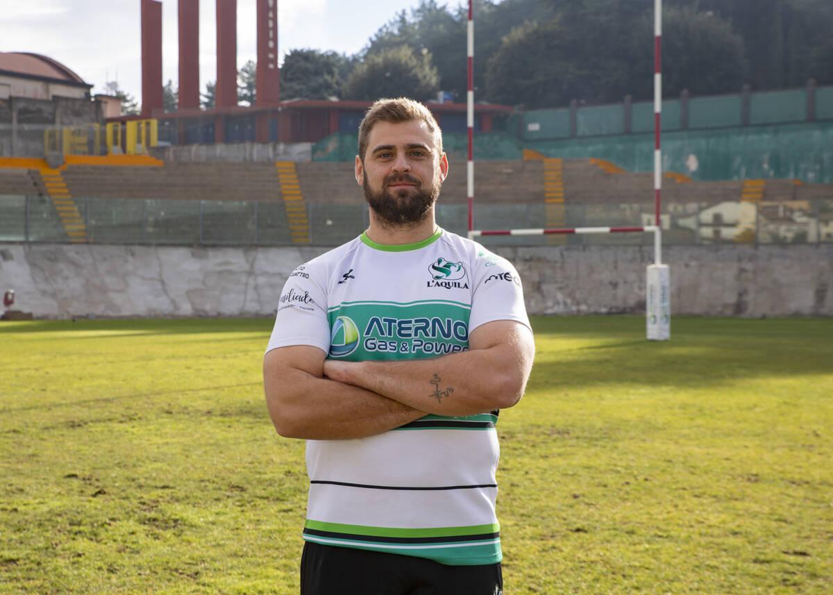 RUGBY L’AQUILA: LA TERZA LINEA ANDREA LOFRESE TORNA AD INDOSSARE MAGLIA NEROVERDE