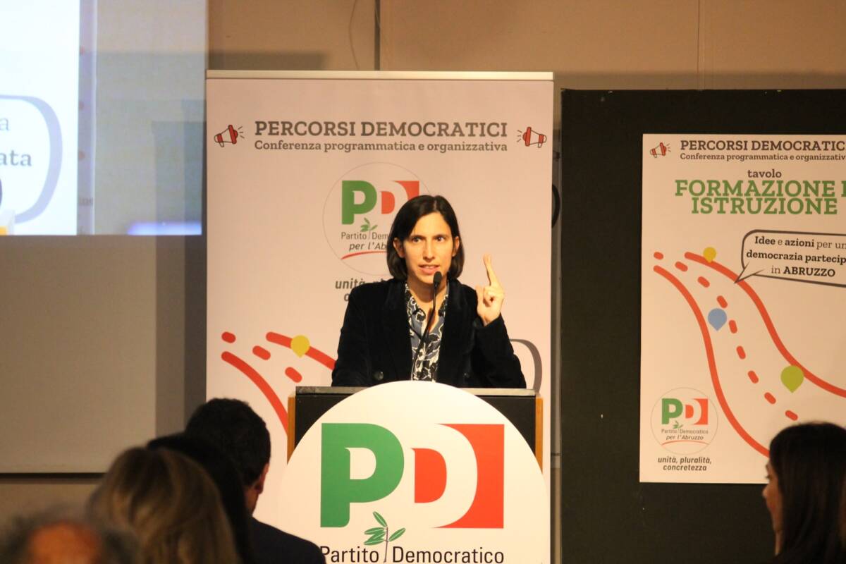 CONFERENZA PD: SCHLEIN A PESCARA, “AUTOMOTIVE, GOVERNO E STELLANTIS SI ASSUMANO RESPONSABILITA”