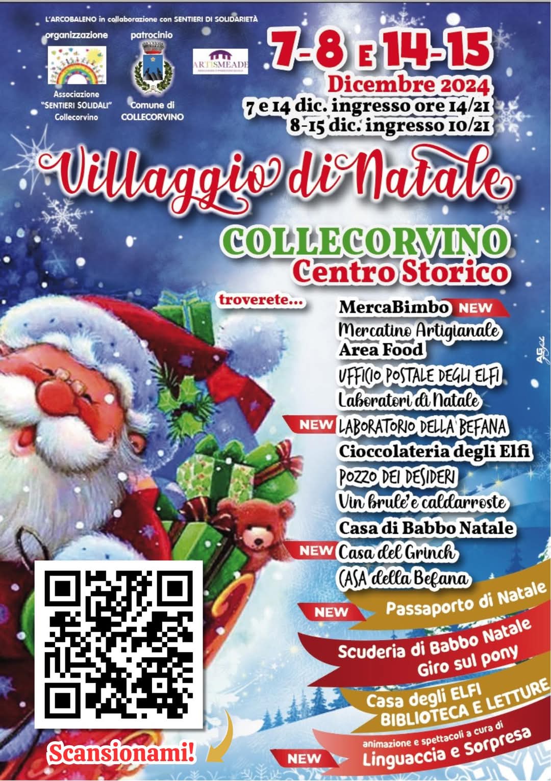 A COLLECORVINO SI ACCENDE IL “VILLAGGIO DI NATALE”