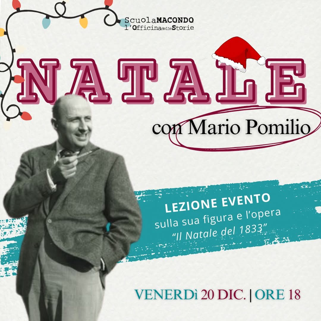 PESCARA: DOMANI EVENTO CULTURALE INTITOLATO “ALLA SCOPERTA DI MARIO POMILIO”