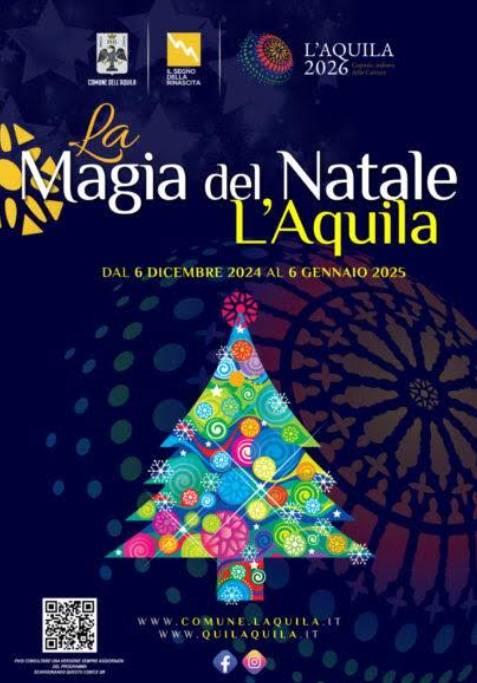 L’AQUILA: ONLINE IL CARTELLONE DEGLI EVENTI DI NATALE
