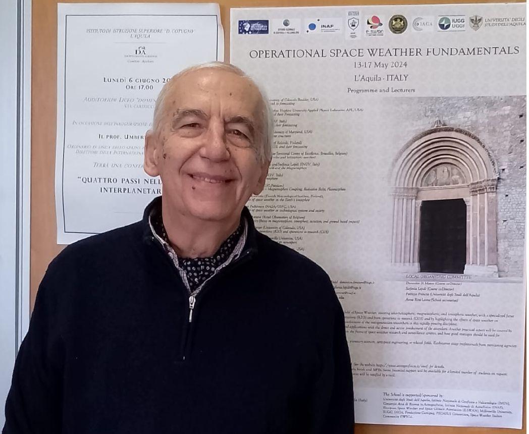 IL PROFESSORE AQUILANO VILLANTE CONFERMATO ALLA PRESIDENZA DELLA SPACE WEATHER ITALIAN COMUNITY