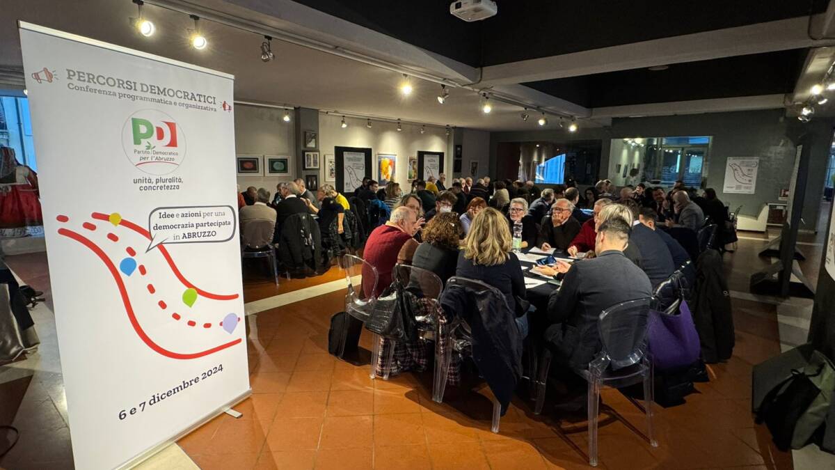 PD ABRUZZO: AL VIA CONFERENZA PROGRAMMATICA, ASSEMBLEA PLENARIA CON ELLY SCHLEIN