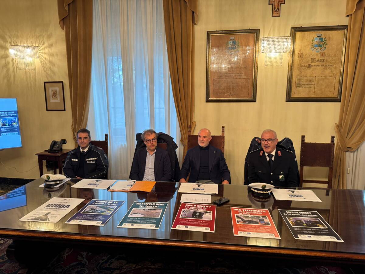 SICUREZZA STRADALE: AL VIA LA CAMPAGNA DI INFORMAZIONE DEL COMUNE DI PESCARA