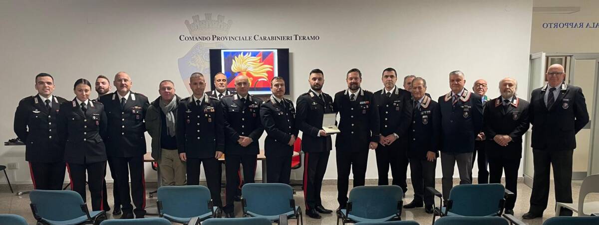 CARABINIERI TERAMO: CERIMONIA PER PENSIONAMENTI E PROMOZIONI NEGLI INCARICHI