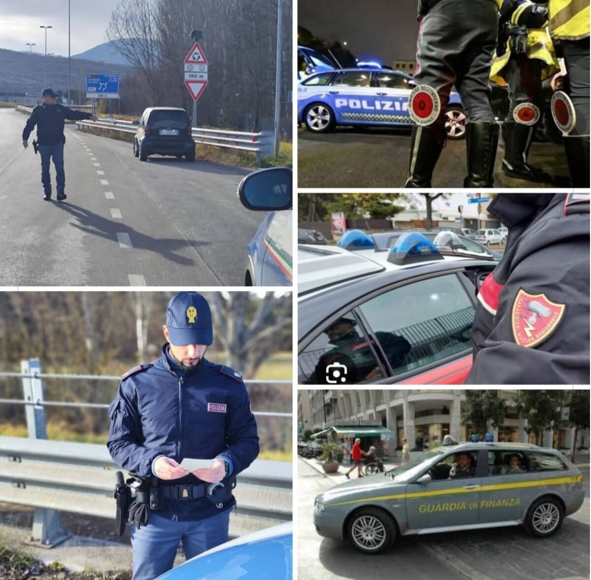 L’AQUILA: RAFFICA DI CONTROLLI SU PATENTI E ORDINE PUBBLICO CON PATTUGLIE INTERFORZE SULLE STRADE