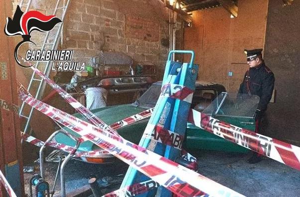 CARSOLI: SCOPERTA OFFICINA ABUSIVA, SIGILLI AD AUTO, STRUMENTI, TERRENO E FABBRICATI