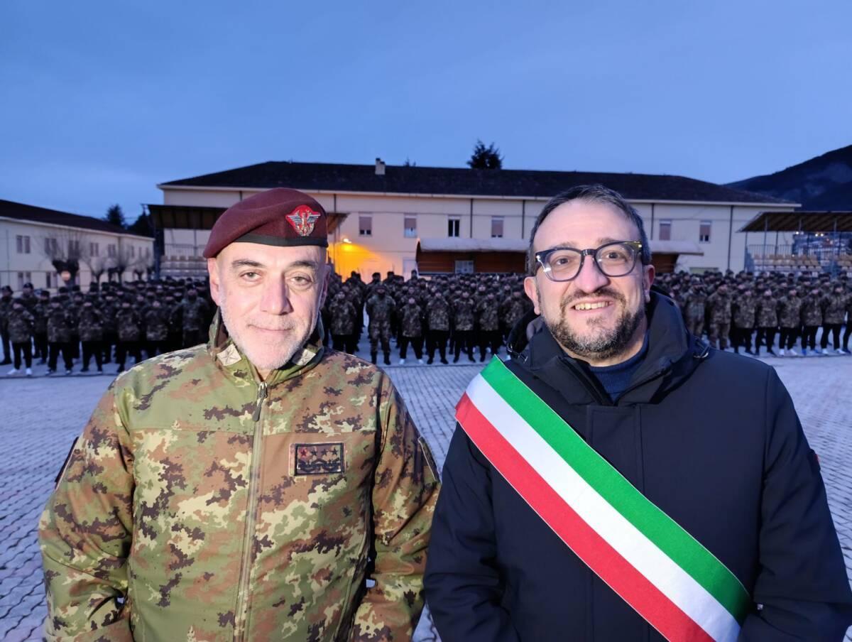 IL CAPO DI STATO MAGGIORE MASIELLO IN VISITA AL 9 REGGIMENTO ALPINI CON IL SINDACO DELL’AQUILA