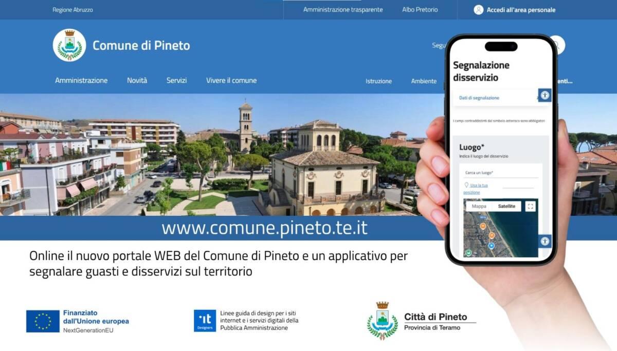 PINETO: COMUNE RINNOVA IL SITO ISTITUZIONALE CON NUOVA VESTE GRAFICA E PIU’ FUNZIONI