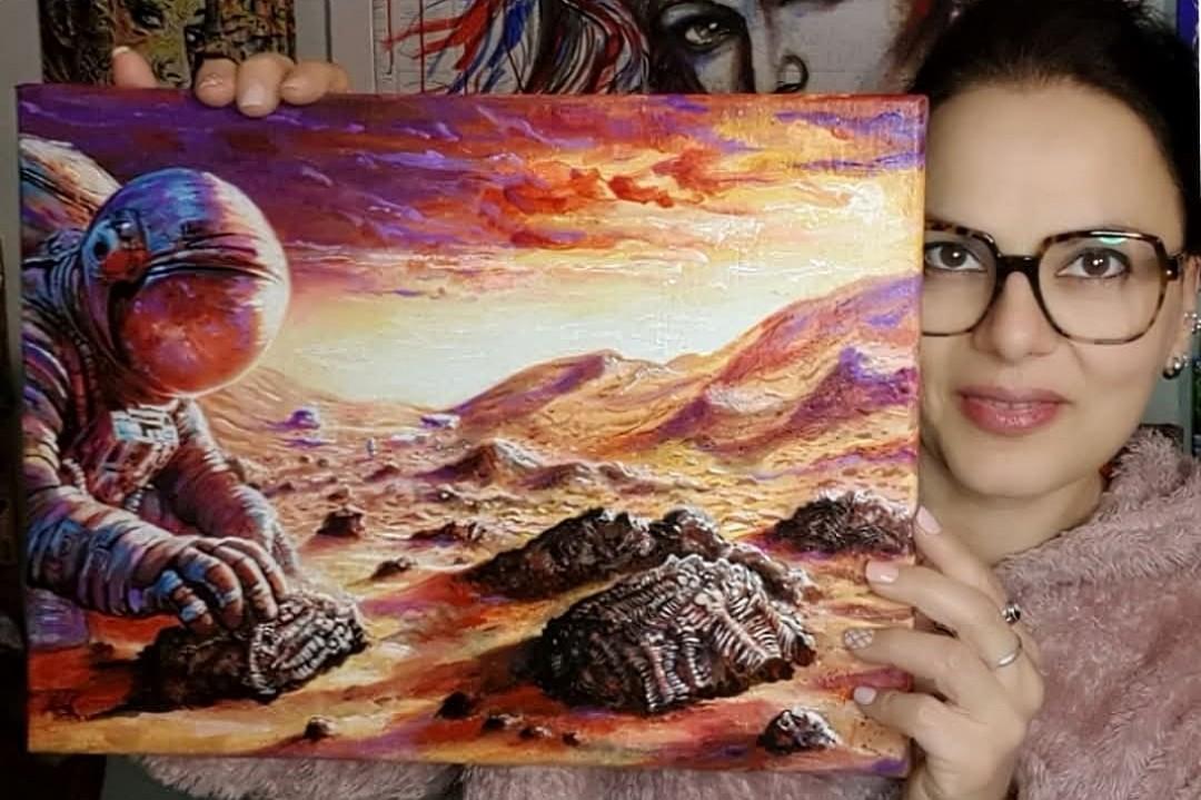 CHIETI: LA PITTRICE DI CRISTOFARO VINCE PREMIO DELLA NASA CON LA SUA OPERA SULLA CONQUISTA DI MARTE