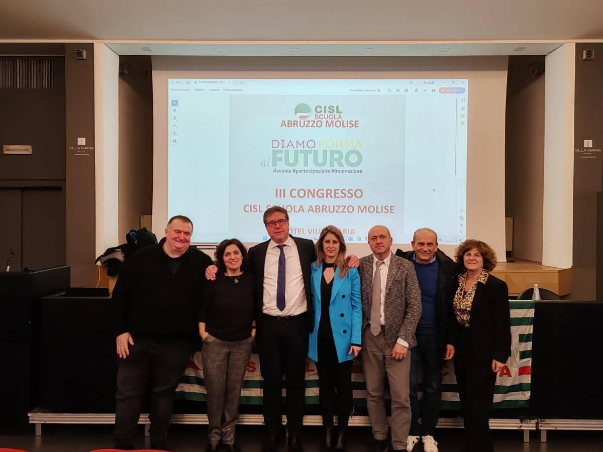 DAVIDE DESIATI CONFERMATO ALLA GUIDA DELLA CISL-SCUOLA DI ABRUZZO E MOLISE