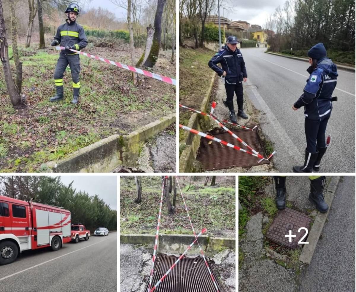L’AQUILA: FINISCE NELLA CADITOIA ALLA FERMATA DEL BUS E VIENE MEDICATA IN OSPEDALE. C’E’ UN ESPOSTO