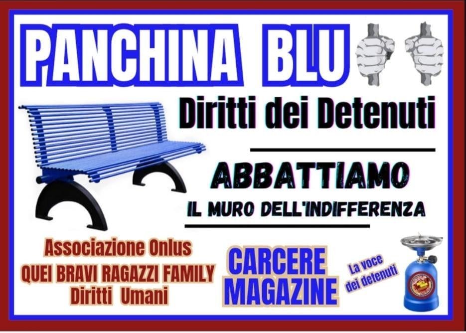 “UNA PANCHINA BLU”: L’INIZIATIVA PER DARE VOCE AI DETENUTI NASCE DALL’ABRUZZO
