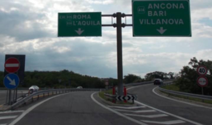 A25: CHIUSURA NOTTURNA INTERCONNESSIONE A14 IN DIREZIONE ANCONA