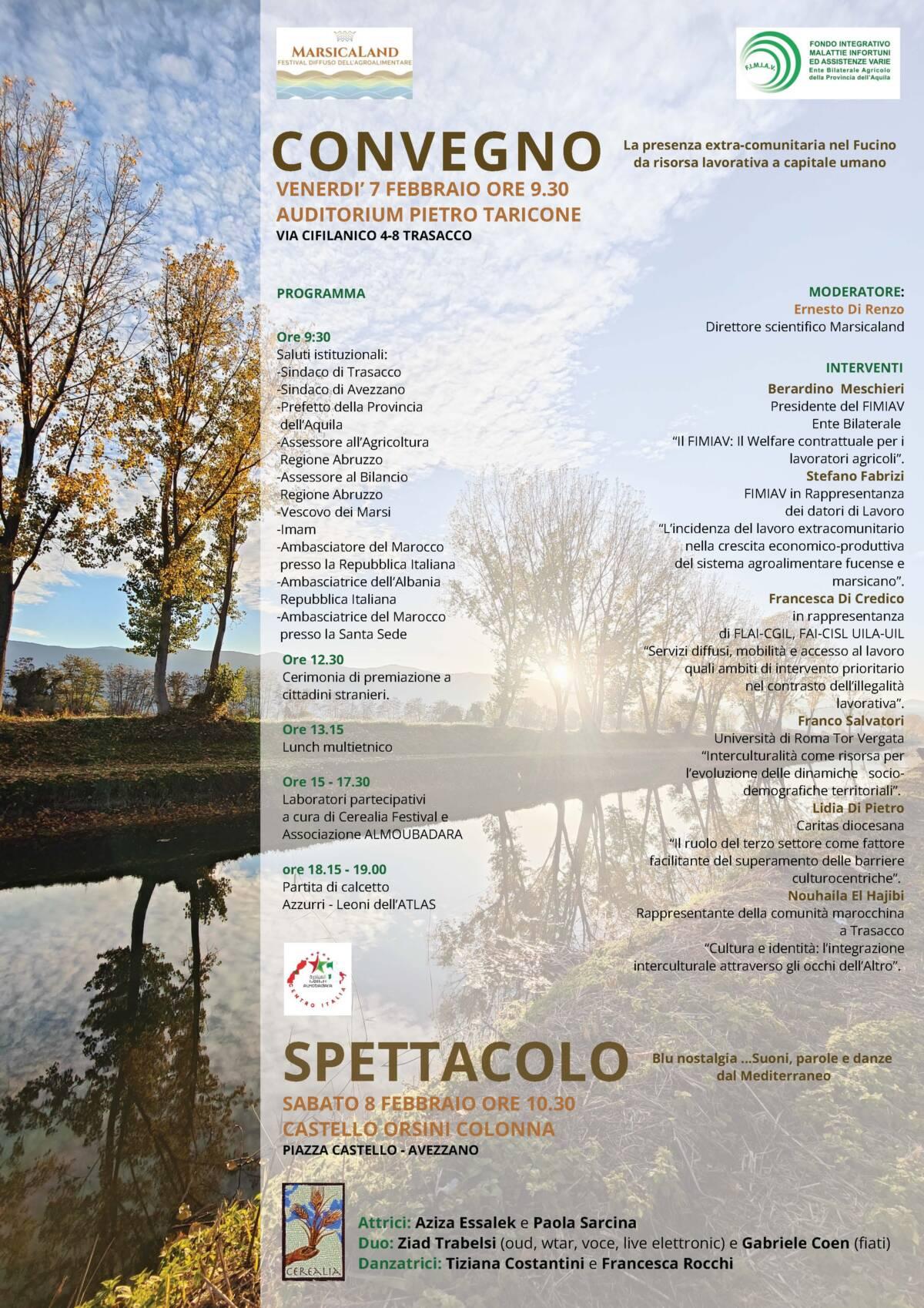 FESTIVAL DIFFUSO DELL’AGROALIMENTARE AD AVEZZANO E TRASACCO: ECCO IL PROGRAMMA DELL’EVENTO