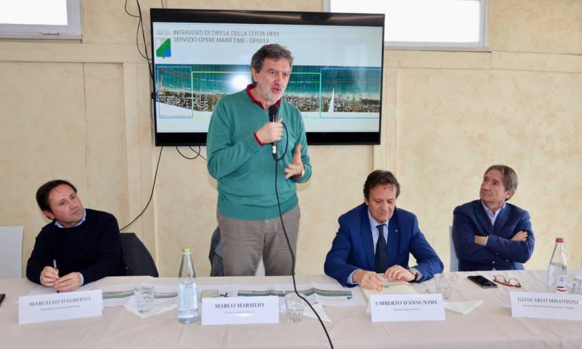 AL VIA LAVORI SCOGLIERE NEL TERAMANO: MARSILIO, “ORA RAPIDI PER ESSERE PRONTI IN ESTATE”