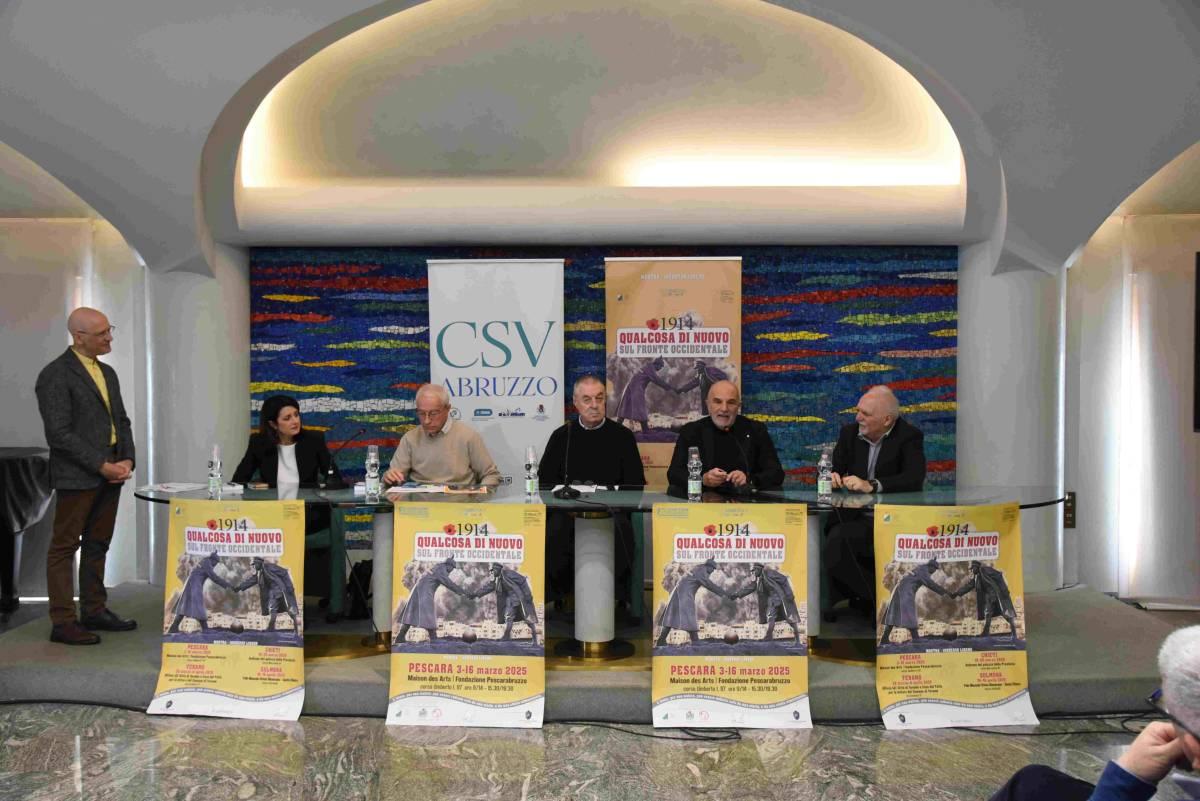 PRESENTATA A PESCARA LA MOSTRA SUGLI ORRORI DELLE GUERRE ORGANIZZATA DAL CSV ABRUZZO