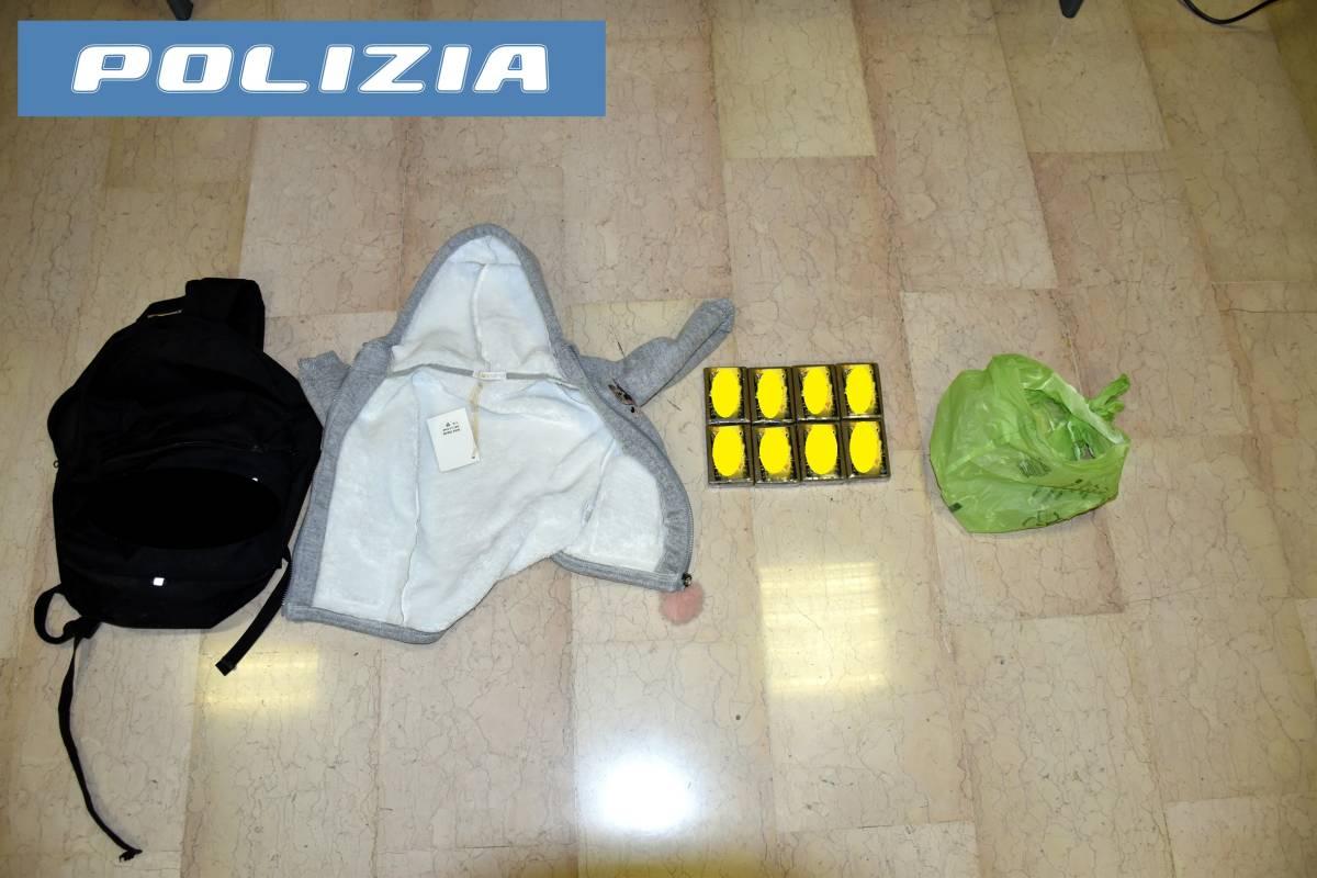AVEZZANO:  ARRESTATO UN MINORE CON 8 PANETTI DI HASHISH DENTRO LO ZAINO