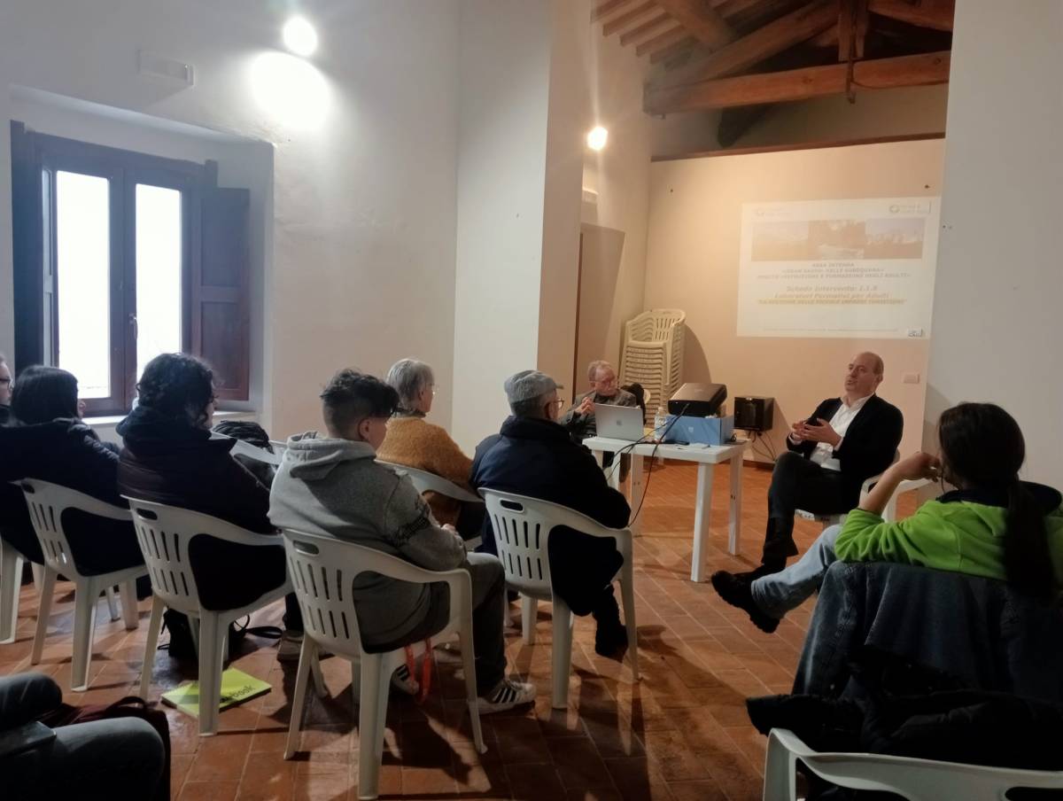 AREA INTERNA GRAN SASSO-VALLE SUBEQUANA: A TIONE DEGLI ABRUZZI LABORATORIO FORMAZIONE TURISTICA