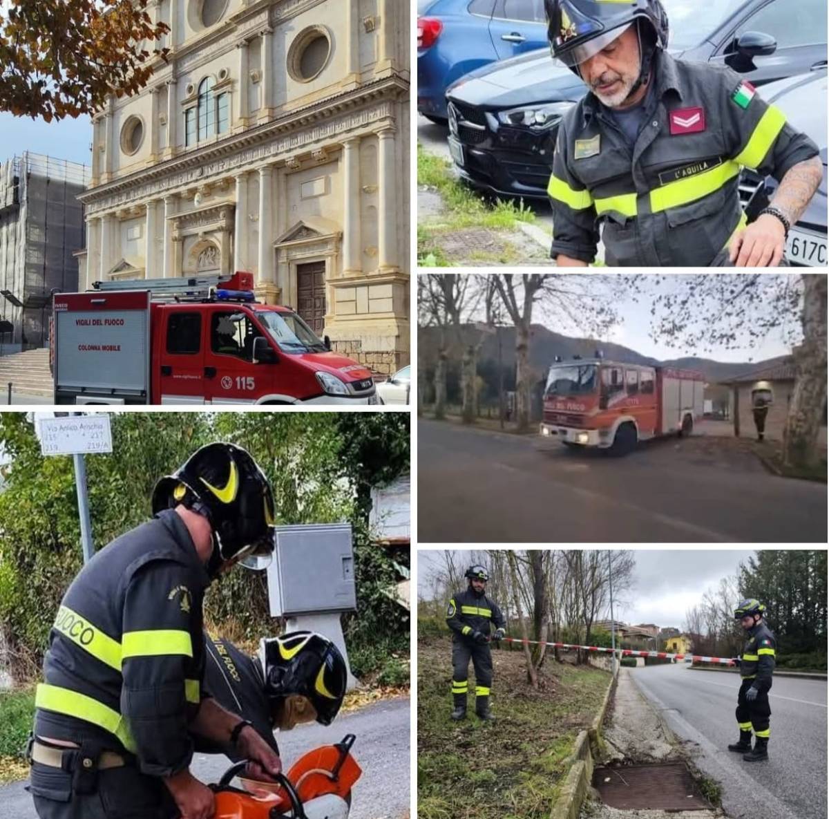 MIGLIAIA DI CONSENSI IN RETE PER I VIGILI DEL FUOCO AQUILANI PARTITI PER I CAMPI FLEGREI