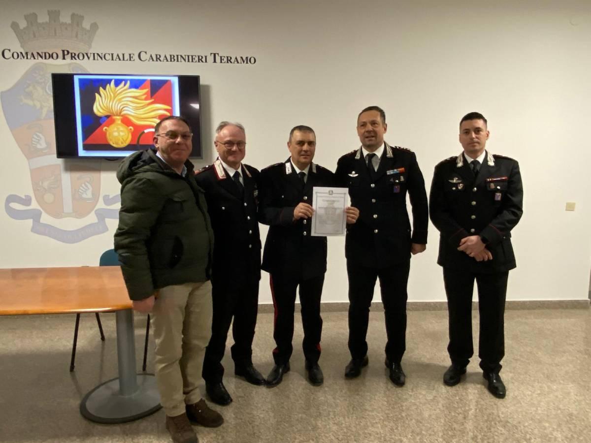CARABINIERI TERAMO: “MAURIZIANA” A MONTICELLI E SALUTI PER CONGEDO AD ALTRI DUE MILITARI