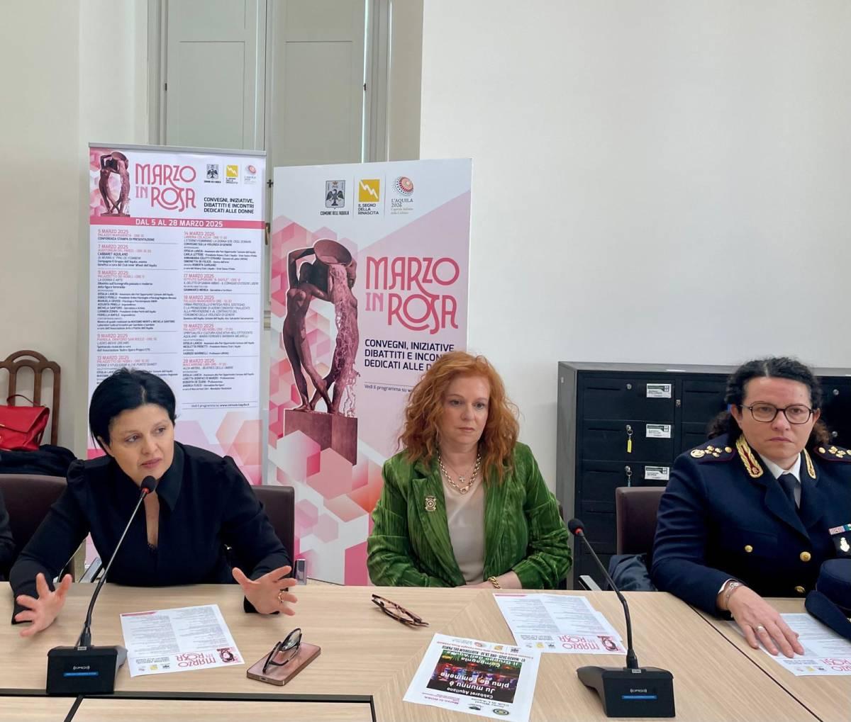 L’AQUILA: TORNA LA RASSEGNA “MARZO IN ROSA”. ECCO IL PROGRAMMA COMPLETO