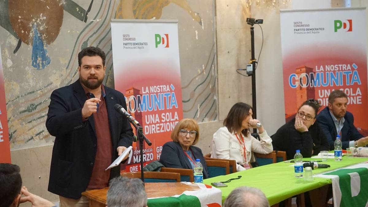 PD: ALBANO SEGRETARIO PROVINCIALE L’AQUILA, “PARTITO APERTO E CASA DEI PROGRESSISTI”