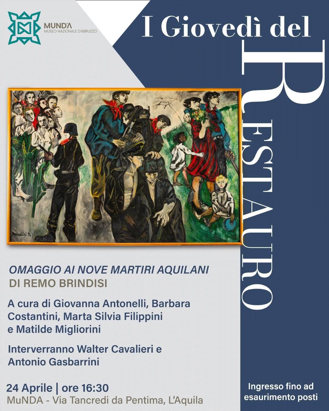 LIBERAZIONE: GIORNO DI RIFLESSIONE CON OMAGGIO AI 9 MARTIRI  AQUILANI SU INIZIATIVA DEL MUNDA