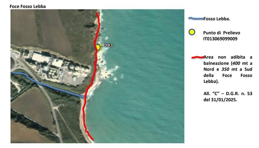 VASTO: DIVETO DI BALNEAZIONE PERMANENTE DELLE ACQUE DEL FIUME SINELLO, FOSSO LEBBA E BACINO PORTUALE