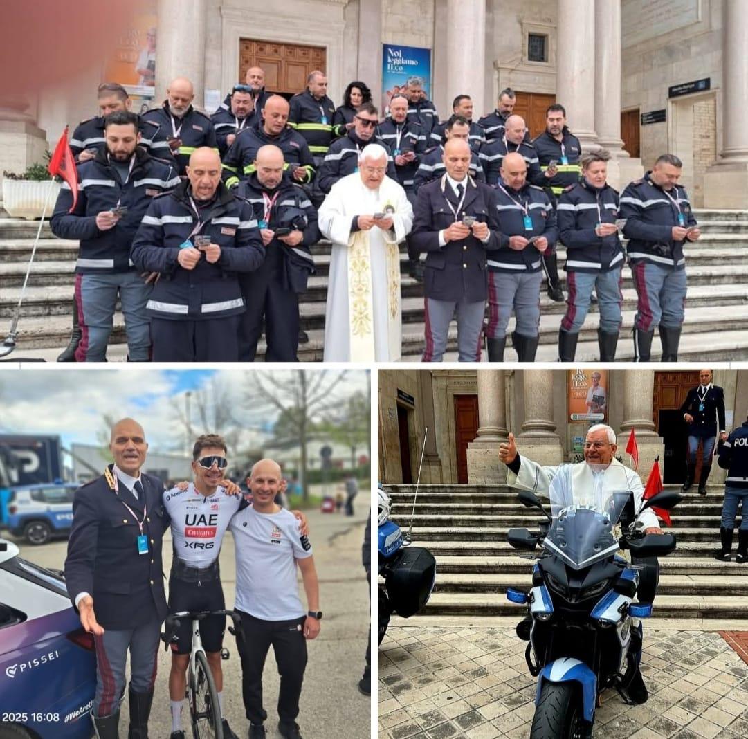 L’AQUILA: BENEDETTE LE MOTO DELLA POLSTRADA DAL “VESCOVO BIKER” GIULIO MENCUCCINI