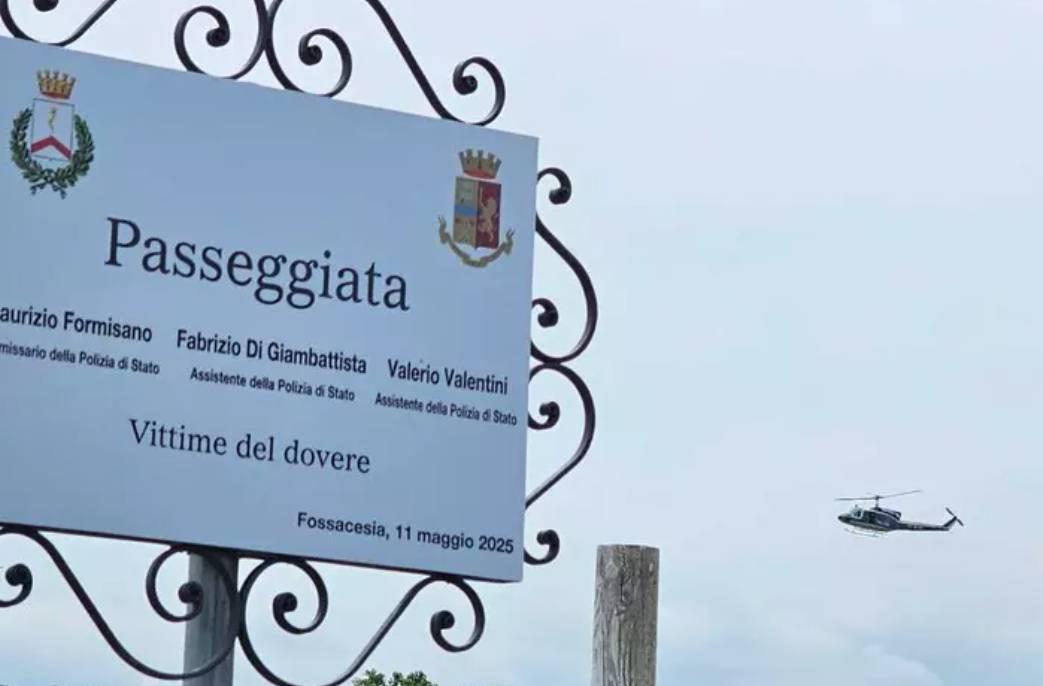 FOSSACESIA: PASSEGGIATA DEL LUNGOMARE INTITOLATA AI TRE AGENTI MORTI NEL 2005 IN INCIDENTE AEREO