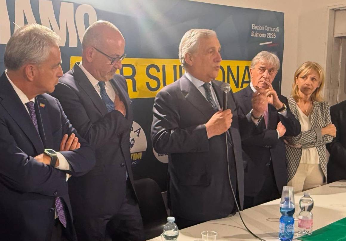 COMUNALI: TAJANI A SULMONA, “TIRABASSI ESPERTO E CAPACE”, “DIFESA TRIBUNALE, LAVORO PRIORITA'”