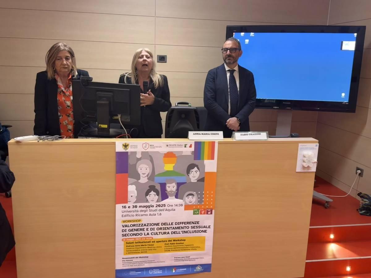 VITALITY UNIVAQ: PRIMO WORKSHOP SU VALORIZZAZIONE DIFFERENZE DI GENERE