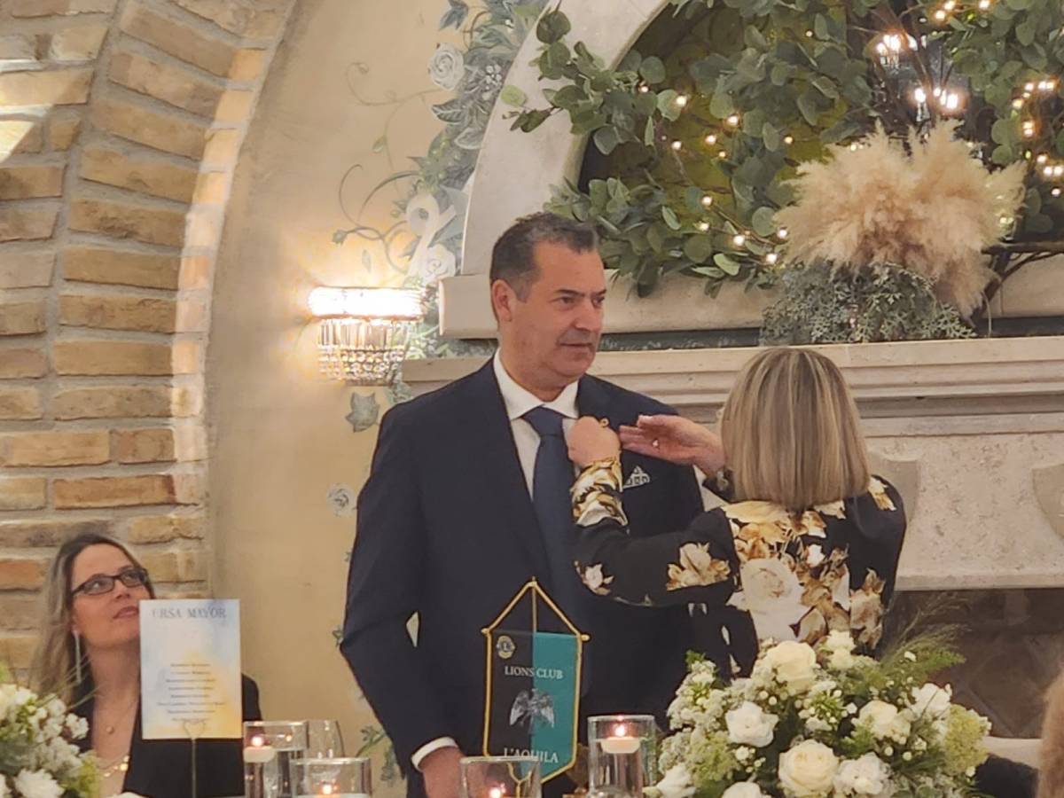 LIONS CLUB L’AQUILA: LUCIANO MARIANI ELETTO PRESIDENTE PER L’ANNO 2025/26