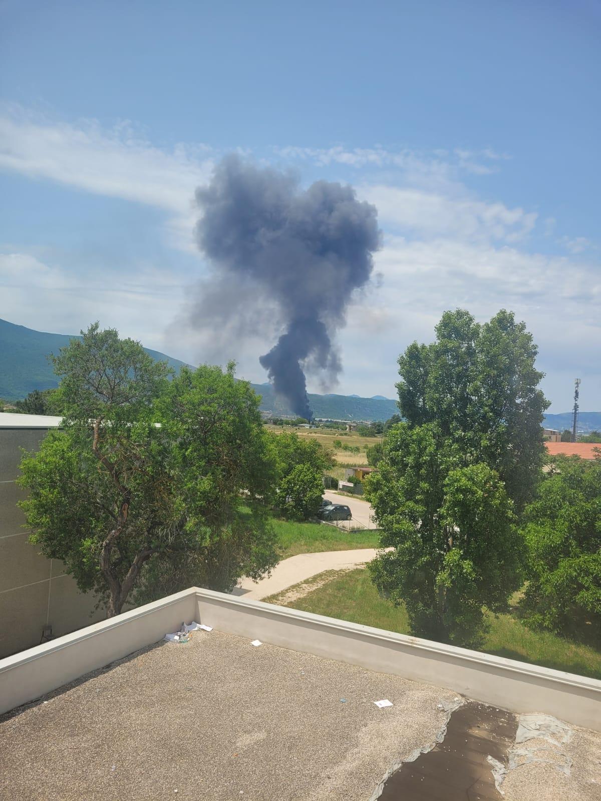 INCENDIO DEVASTA LA PAF A LUCO DEI MARSI: UN FERITO LIEVE E DANNI PER UN MILIONE