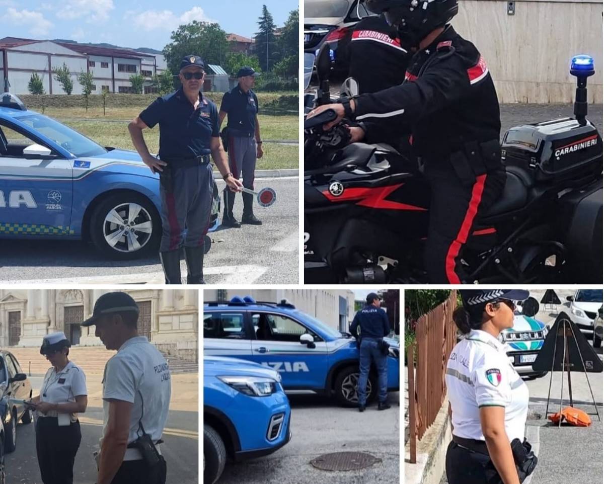 LAQUILA: PREVENZIONE INCIDENTI E REATI, TANTI POSTI DI CONTROLLO E RAFFICA DI SANZIONI