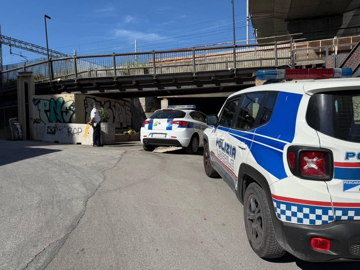 PESCARA: INTERVENTO IN VIA ORAZIO, ASSISTENZA A SENZATETTO E BONIFICA AREA PER AVVIO LAVORI